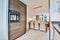 A stunning dining room in beige tones