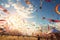 Stunning display of kites soaring in the sky