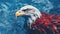 Stunning Eagle In Red And Indigo: Photorealistic Fantasies With Anton Fadeev