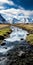 Stunning Environmental Portraiture: River And Mountains In Iceland