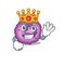 A stunning of eosinophil cell stylized of King on cartoon mascot style