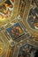 Stunning frescoes and ceiling detail in Este Castle, Ferrara Italy