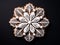 Stunning Gingerbread Flower Masterpiece with Exquisite White Decorations
