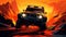 Stunning Graphic Design Of Off Road Racing Game With Expressive Character Design
