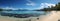 Stunning high res beach panorama showcases the picturesque paradise islands in detail