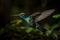 Stunning hummingbird in flight, captivating wildlife photography. Generative AI