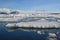 Stunning Ice floe and glacial landscape in Jokulsarlon Iceland