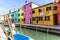 Stunning image of the Burano island on a bright day