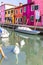 Stunning image of the Burano island on a bright day