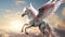 Stunning Image of a Majestic Winged Horse - The Mythical Pegasus in Flight