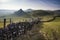 Stunning landscape of Chrome Hill and Parkhouse Hill in Peak Dis