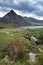 Stunning landscape image of countryside around Llyn Ogwen in Snowdonia during early Autumn