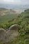 Stunning landscape image of the view from Higger Tor in the Peak District National Park in Egnland with light fog across the