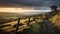 Stunning Landscape Photo Of Stone Fence On English Moors