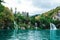 A stunning landscape of waterfalls, forests and lakes. Plitvice Lakes are the national pride of Croatia