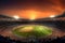 A stunning large cricket stadium outdoor view