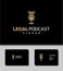 Stunning legal podcast logo