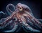 A stunning and lifelike photorealistic illustration of an octopus, capturing its intricate details and unique beauty