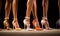 A Stunning Lineup of Elegant, Glamorous Footwear on a Dazzling Stage