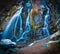 Stunning long exposure of Carson City Falls, located in a lush, pristine forest