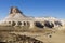 Stunning Mangystau landscape, Kazakhstan. Rock pinnacles view, Bozzhira valley