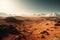 A stunning mars landscape during daytime created with generative AI technology