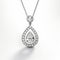 Stunning Medallion Piece With Halo Design And Drop-shaped Diamonds