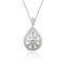 Stunning Medallion Piece With Hollow Halo Design And Drop-shaped Diamonds