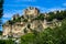 Stunning medieval Beynac castle standing up the cliff, Dordogne, France