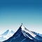 A stunning minimalist background of a single mountain unicake against a gradient with a subtle ure adding