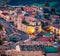 Stunning morning cityscape of Stilo town with old Piazza del palio church. Calm dawn scene of Apulia, Italy, Europe. Traveling con