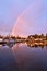 Stunning morning rainbow in Stanley Park, Vancouver