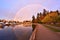 Stunning morning rainbow in Stanley Park, Vancouver