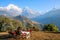 Stunning morning view of mountains from Ghandruk, Nepal