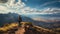 Stunning Mountain Hiking Trail With Breathtaking View