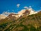 Stunning mountain tall clouds sky Alaska