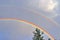 Stunning natural double rainbows plus supernumerary bows seen at a lake in northern germany