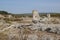 Stunning natural phenomenon called Upright stones (Pobiti kamani in Bulgarian) near the city of Varna, Bulgaria