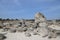 Stunning natural phenomenon called Upright stones (Pobiti kamani in Bulgarian) near the city of Varna, Bulgaria