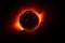 Stunning natural wonder a captivating solar eclipse with perfect alignment of the sun and moon
