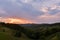 Stunning nature with misty landscape,Holbav village,Carpathians,Transylvania,Romania,Europe