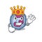 A stunning of neutrophil cell stylized of King on cartoon mascot style