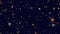 Stunning night sky bright stars in various shapes illuminate dark background