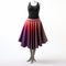 Stunning Ombre Skirt In Dark Bronze And Magenta - Dance Inspired Fashion