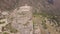 Stunning orbit 4k aerial of rock with Catholic cross in Bova, Calabria, Italy