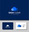 Stunning and outstanding logo of cloud storage