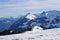 Stunning panorama over the swiss alps