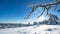 Stunning panorama of snowy landscape in winter in Black Forest - Snow view winter wonderland snowscape background banner with