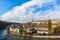 Stunning panorama view of Bern old town and Aare river