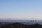 Stunning panoramic view of Los Angeles from Kenter Trail Hike in Brentwood. Overlooking Beverly Hills, Hollywood